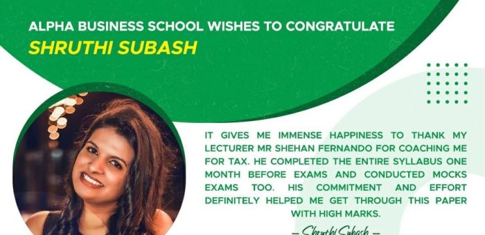 Start ACCA after your O/L or A/L @ Alpha Business School and be TRIPLE QUALIFIED at once