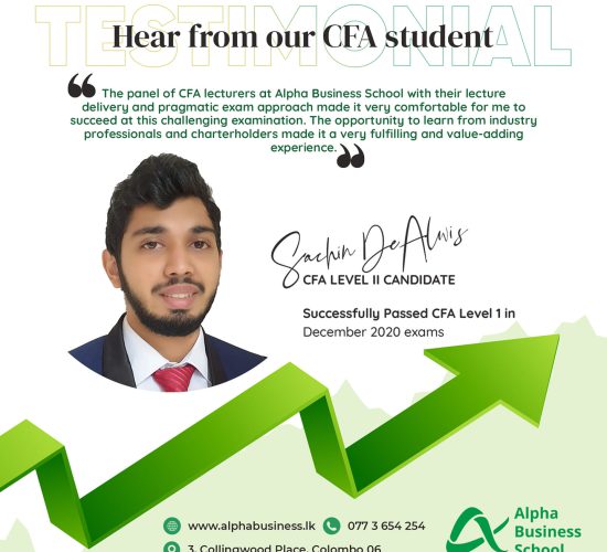 CFA Success with Alpha Business School | Sachintha De Alwis