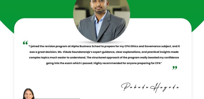 A Valuable CPA Ethics and Governance Revision Program at Alpha Business School