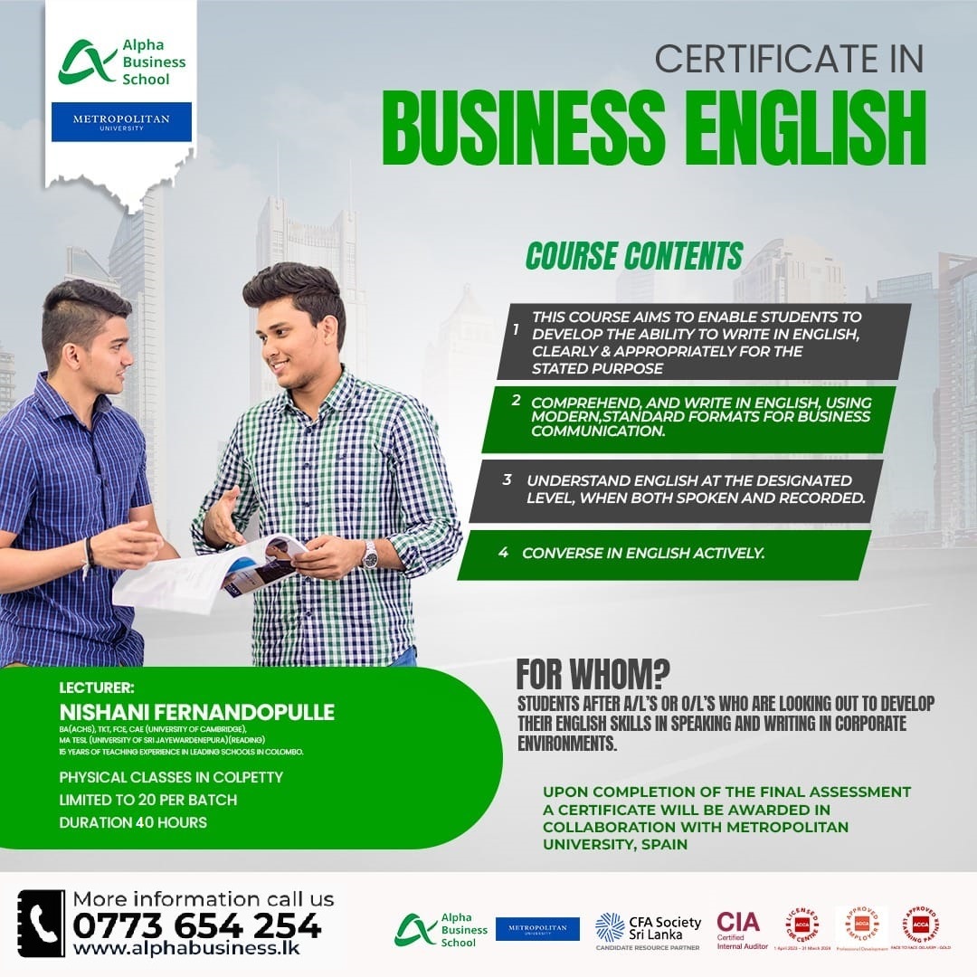 Certificate in Business English